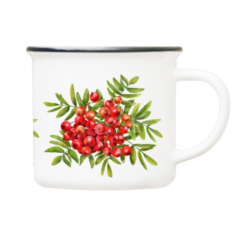 Mug of rowan berries