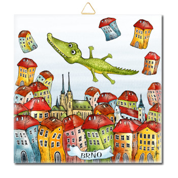 Brno dragon - name - BV 4 15 x 15 cm