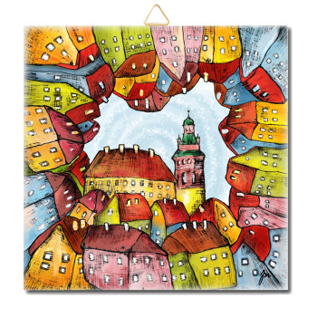 Český Krumlov summer - CV 13 15 x 15 cm